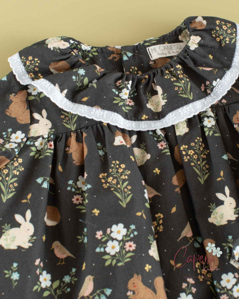 Moda Infantil: Camisa Litte Cottage Cuello Volante
