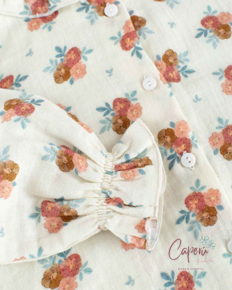 Camisa Gomitas Gasa Cozy Flowers | Ropa Infantil