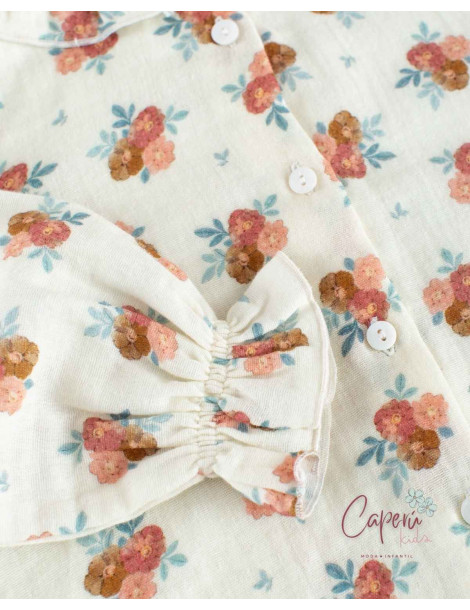 Camisa Gomitas Gasa Cozy Flowers | Ropa Infantil