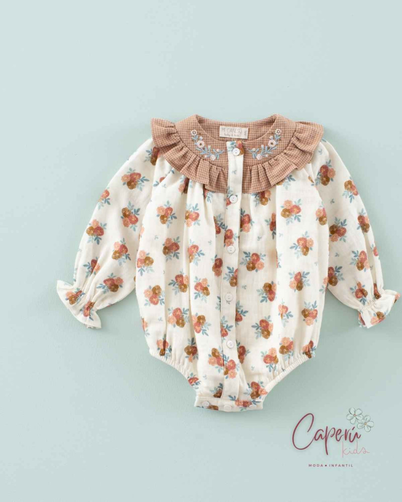 Ranita de Bebé Gasa Cozy Flowers | Mi Canesú