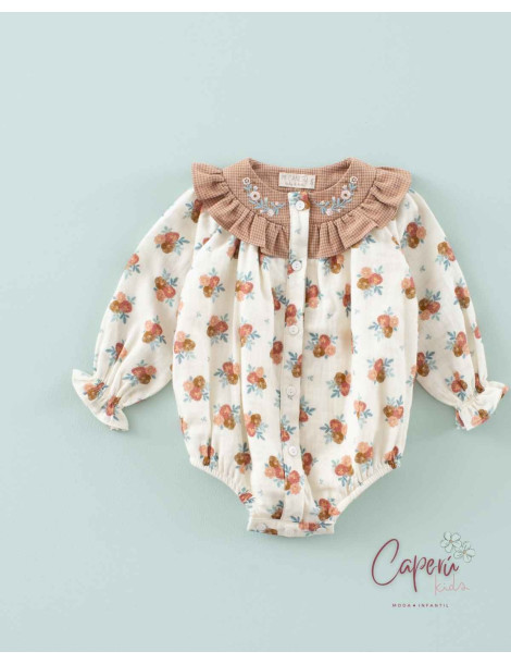 Ranita de Bebé Gasa Cozy Flowers | Mi Canesú
