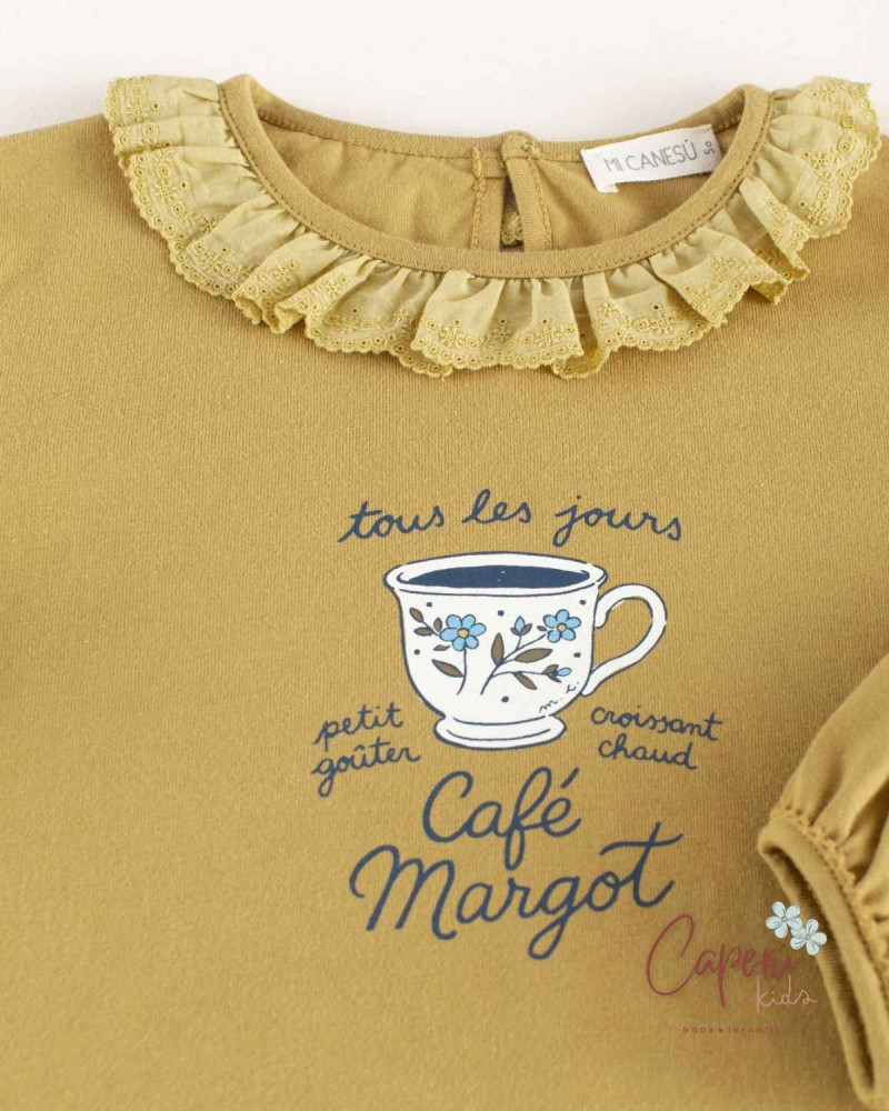 Comprar Camiseta Café Margot Mi Canesú | Moda Infantil