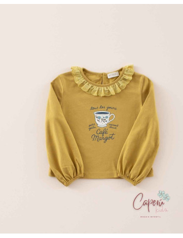 Comprar Camiseta Café Margot Mi Canesú | Moda Infantil