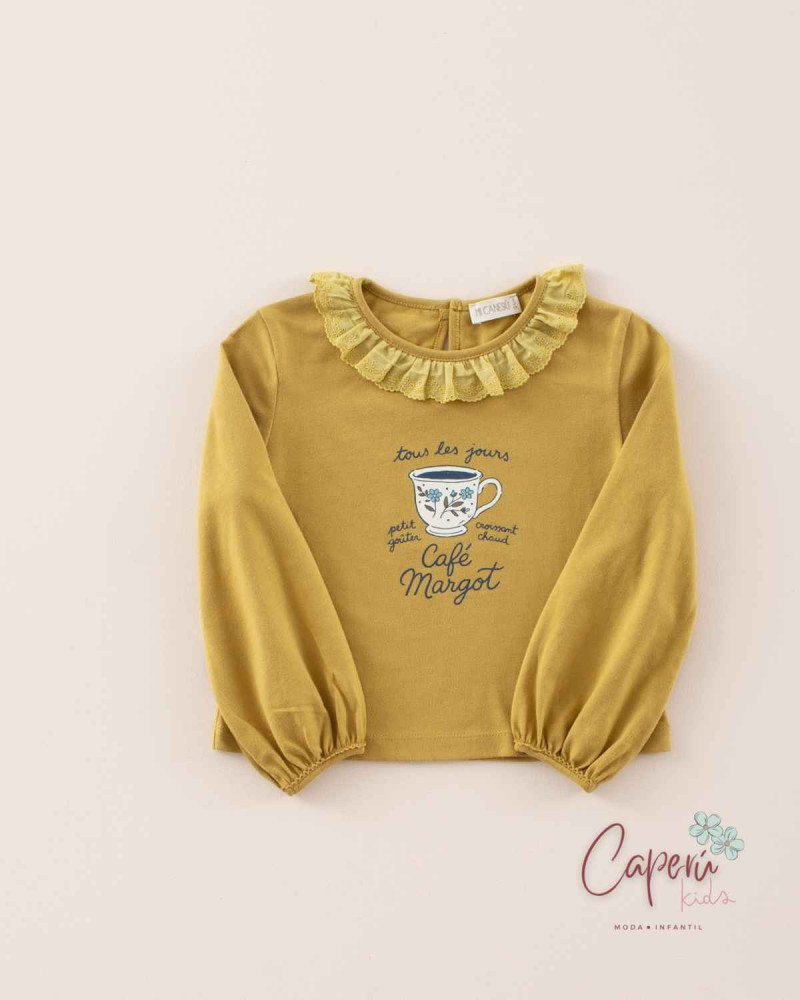 Comprar Camiseta Café Margot Mi Canesú | Moda Infantil
