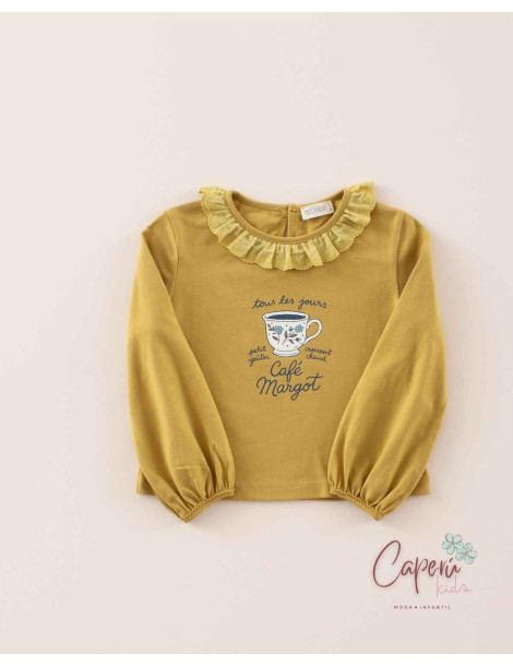 Comprar Camiseta Café Margot Mi Canesú | Moda Infantil