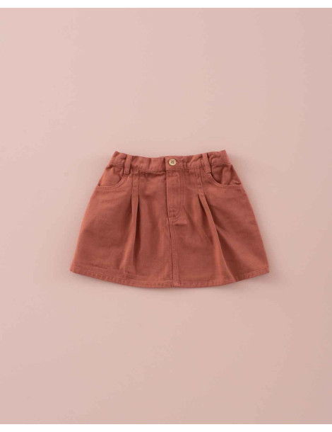 Falda Tinte Arcilla - Mi Canesú | Ropa de Niña