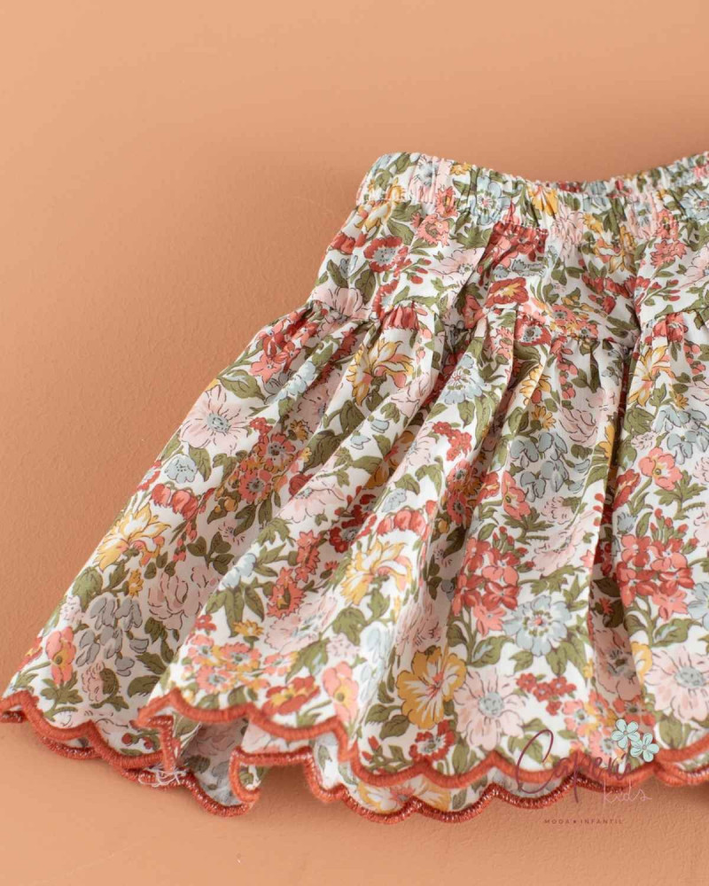 Minifalda Braga Liberty Honey Dew | Estilo Exclusivo
