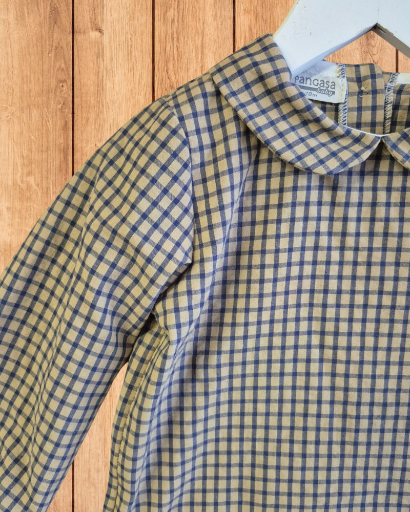 Blusa Cuadros Bruma Pangasa para Bebé | Caperú Kids