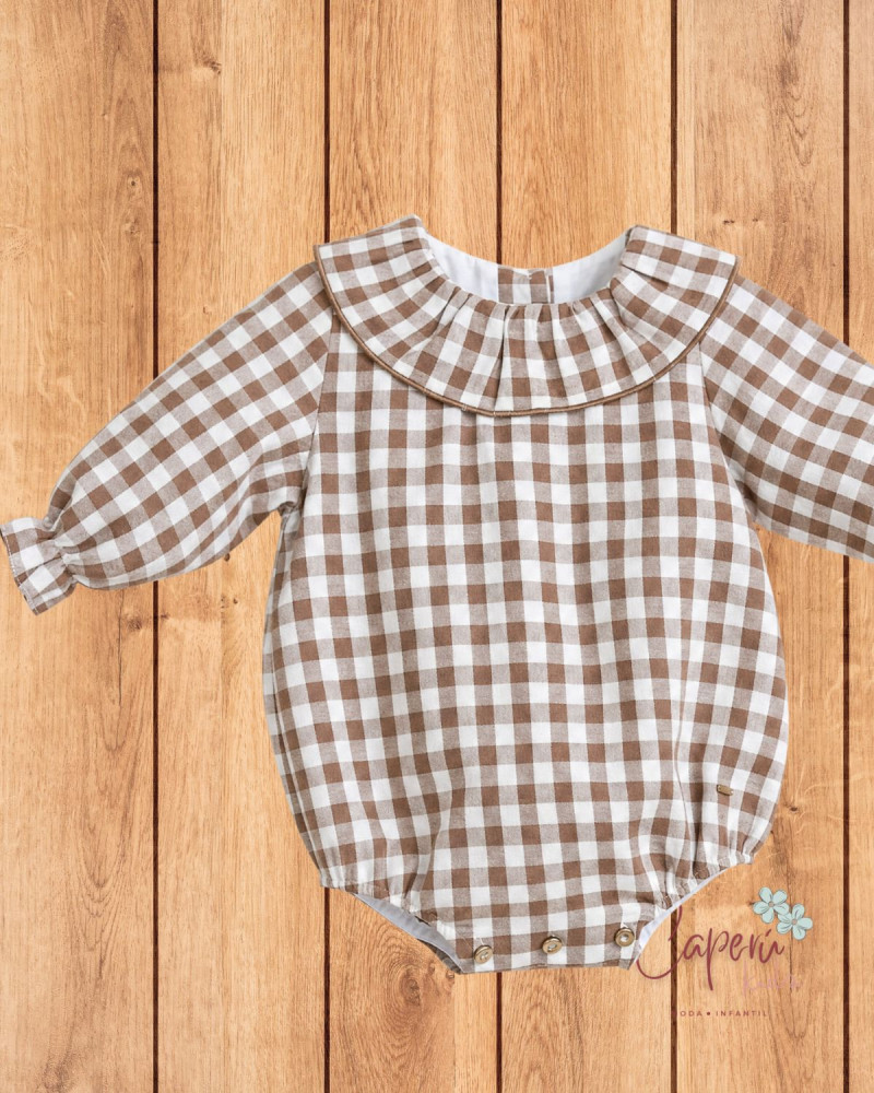 Pelele Chocolate Pangasa | Ropa Bebé Online – Caperú Kids