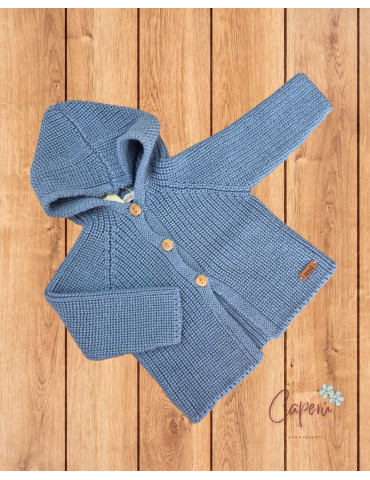 Trenka Capucha Azul Plomo