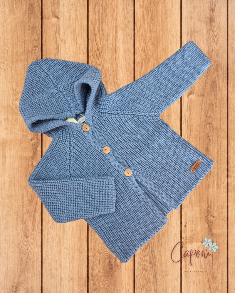 Trenka Capucha Azul Plomo